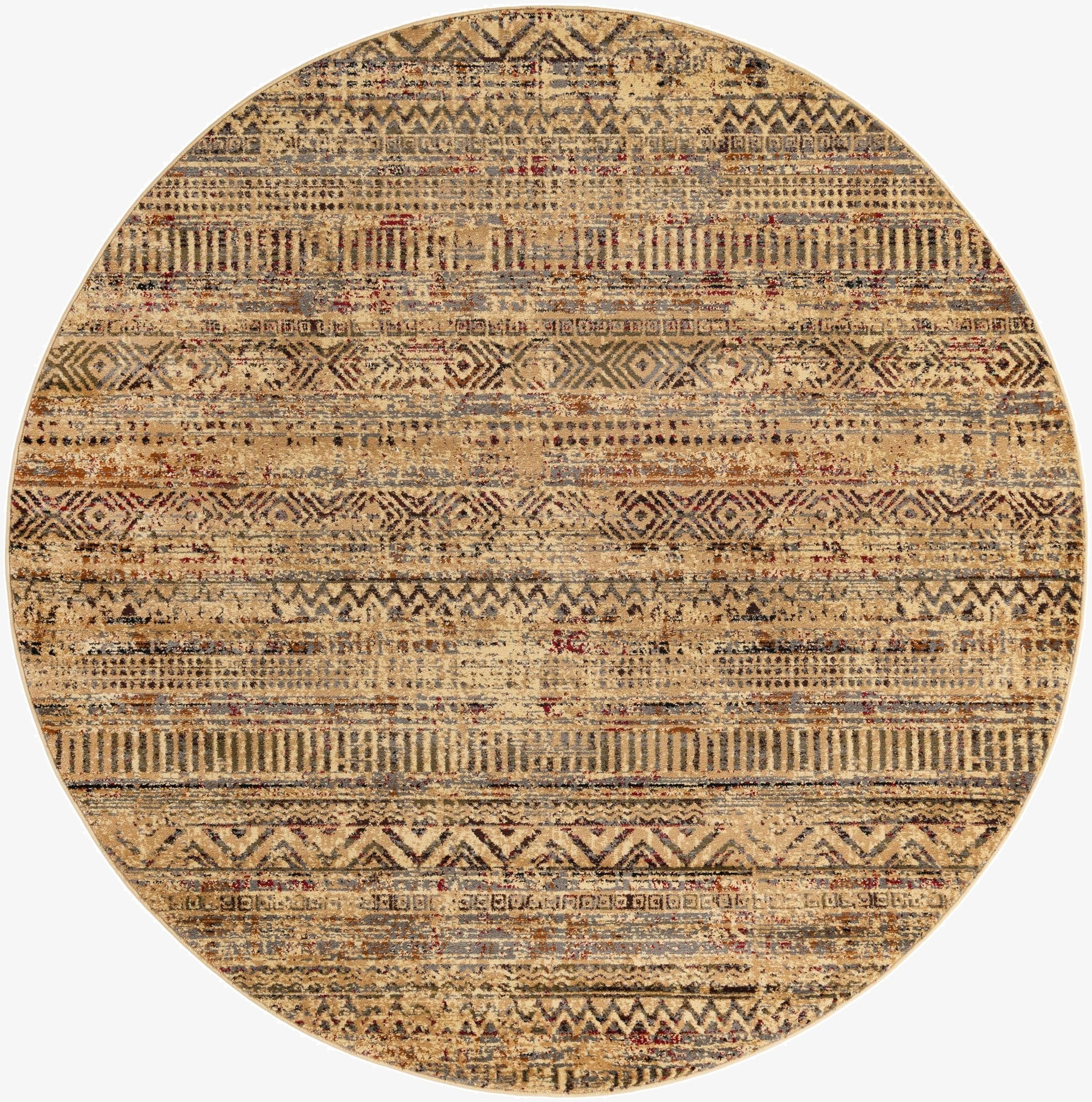 7' x 7' Saturn Round Rug