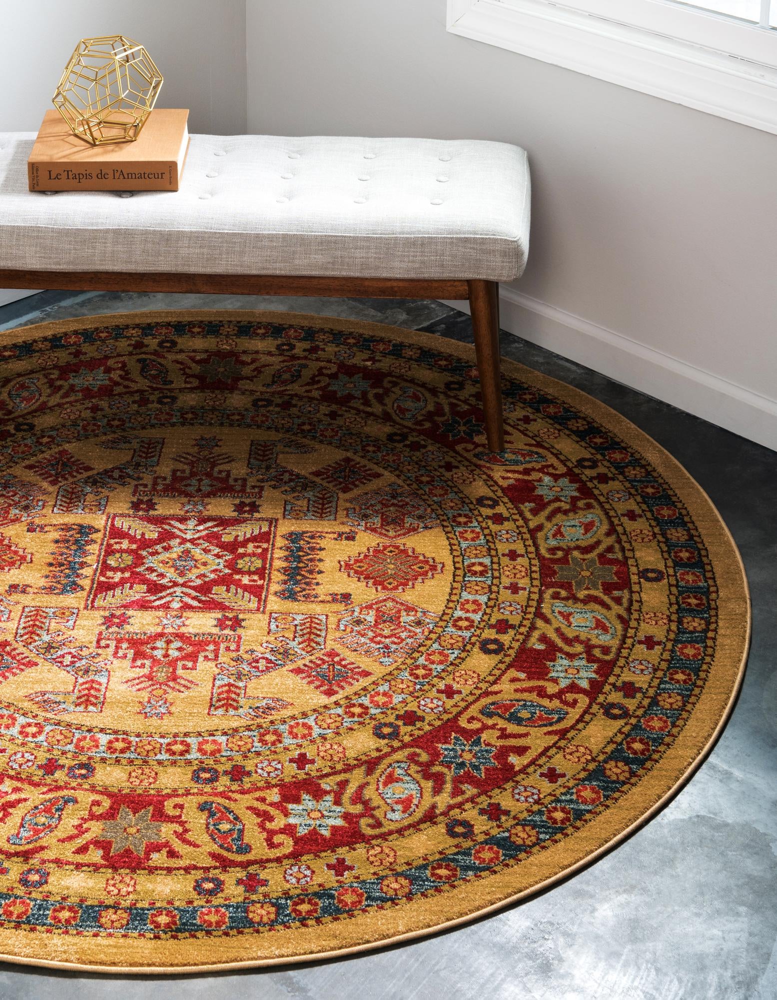 6' x 6' Serapi Round Rug