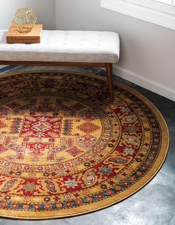 6' x 6' Serapi Round Rug