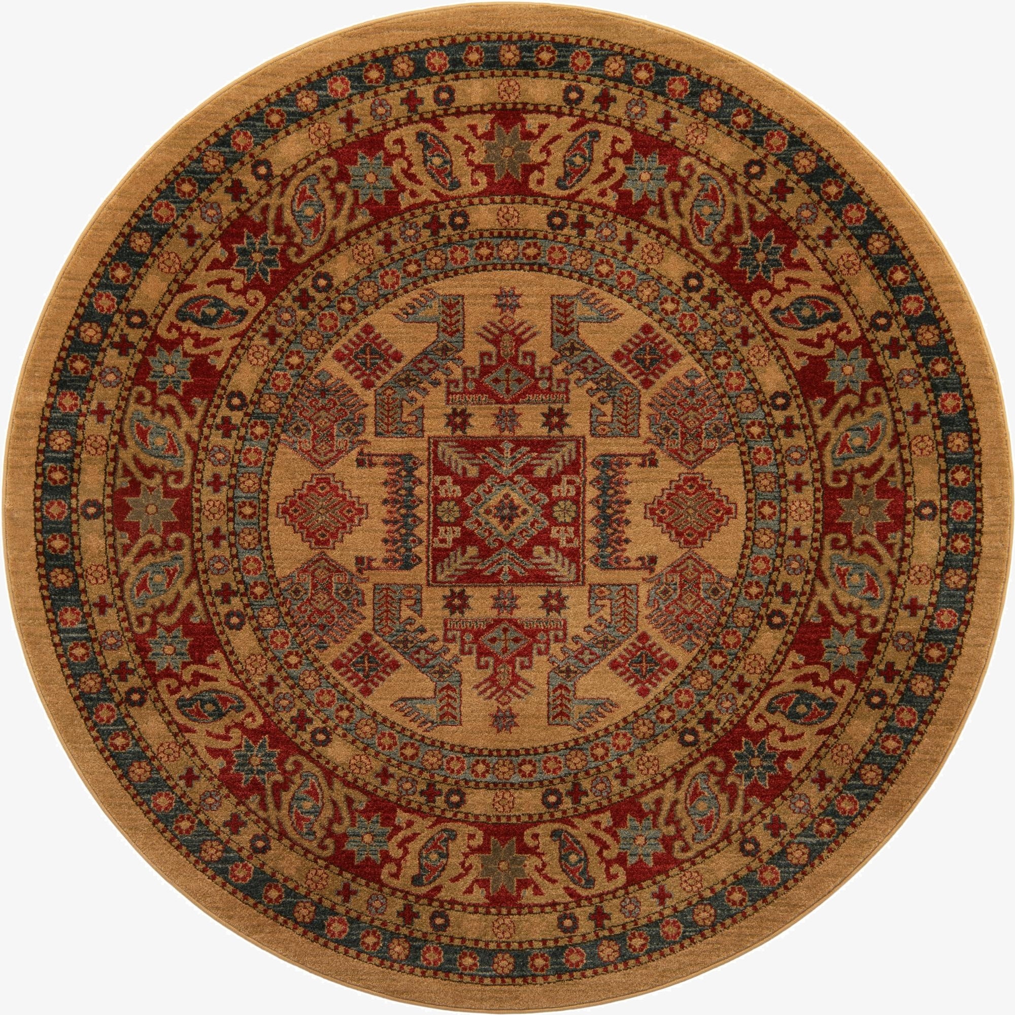 6' x 6' Serapi Round Rug