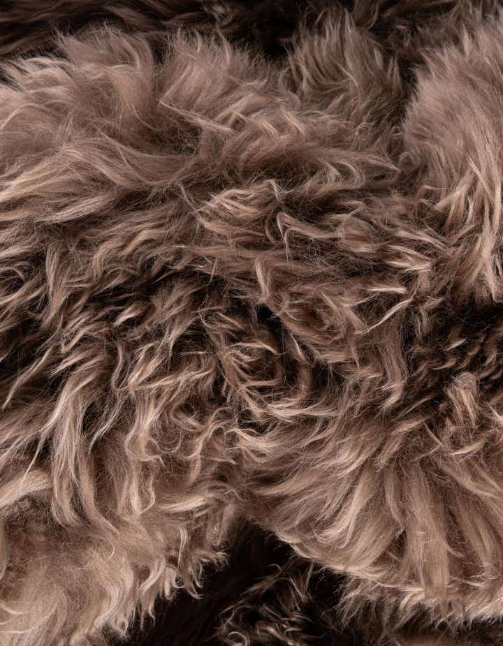 2' x 2' Sheepskin Round Rug