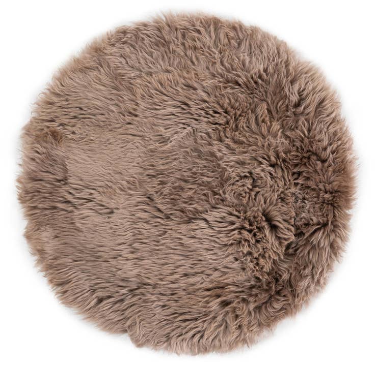 Detail image of 2' x 2' Sheepskin Round Rug