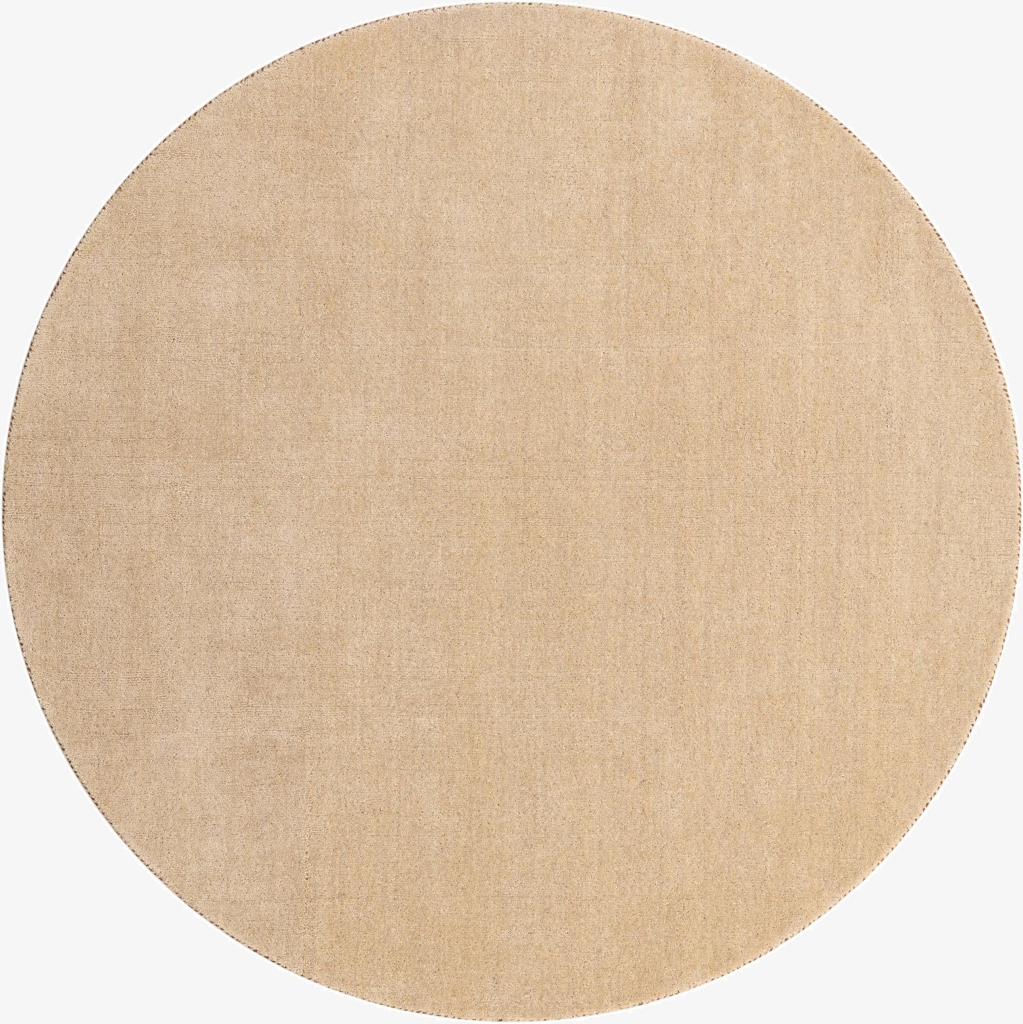 200cm x 200cm  Hand Knotted Solid Gabbeh Wool Round Rug