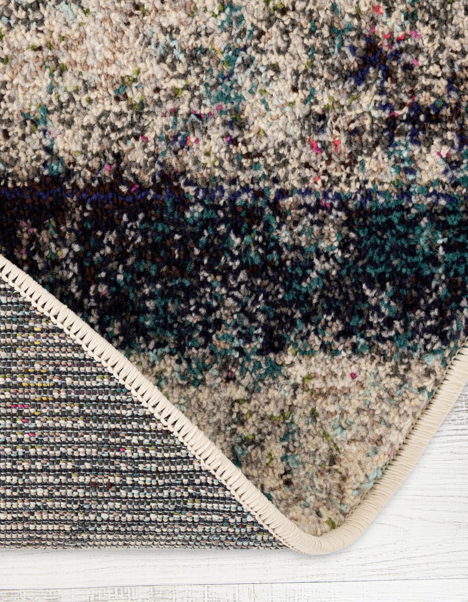 4' x 4' Washable Spectrum Round Rug