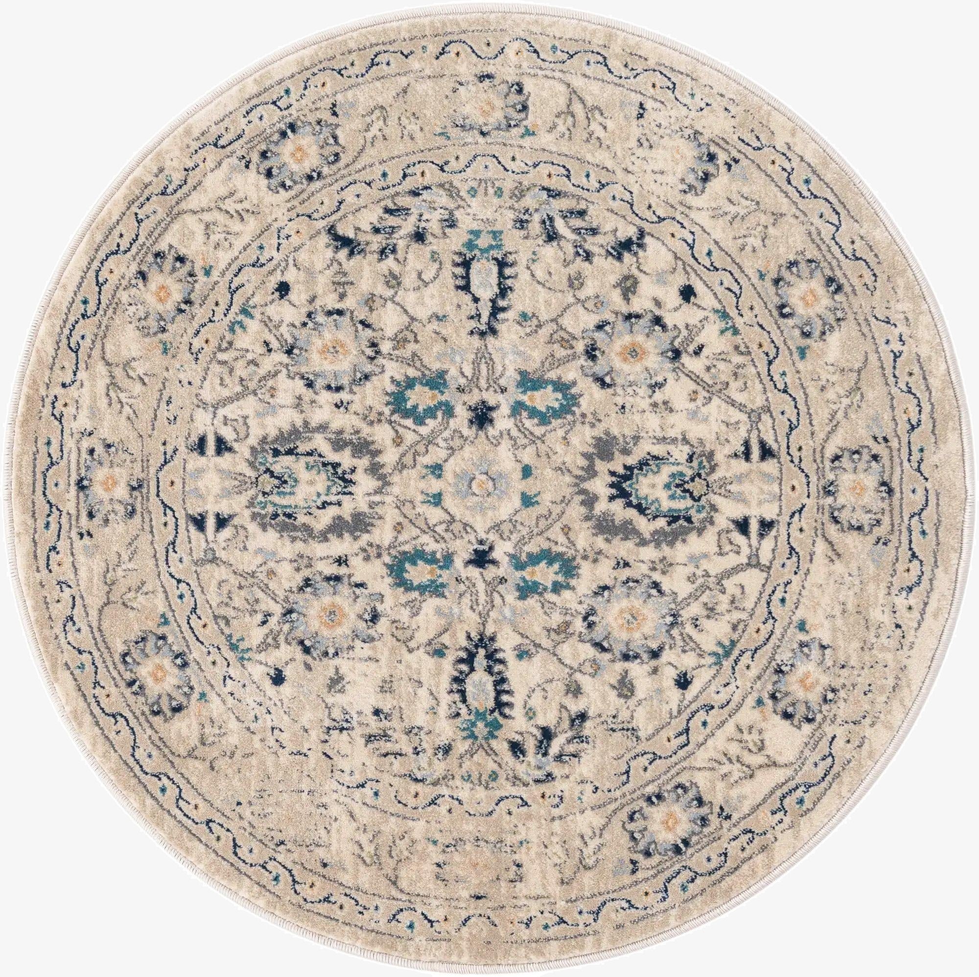 3' 3 x 3' 3 Stockholm Round Rug