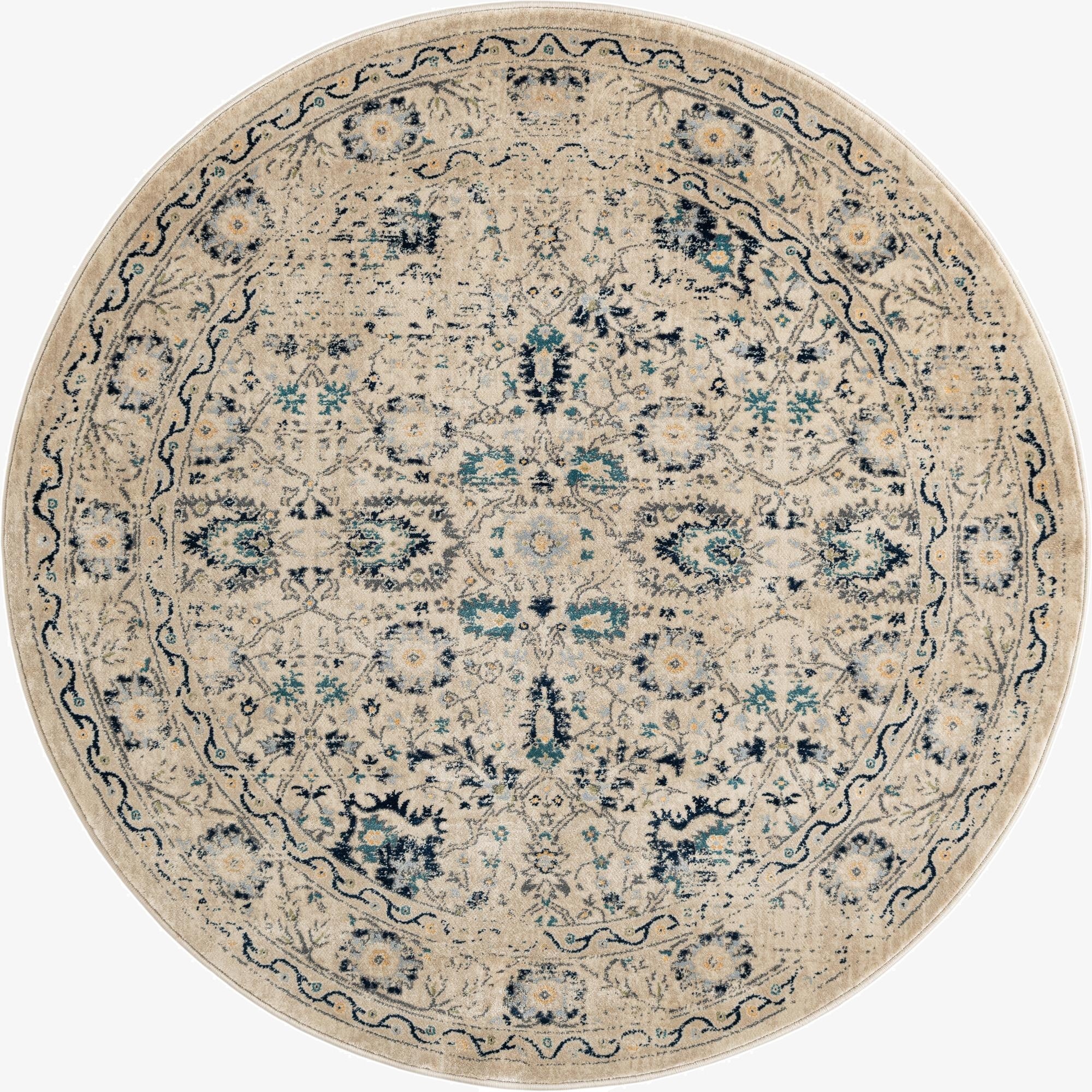 5' 3 x 5' 3 Stockholm Round Rug