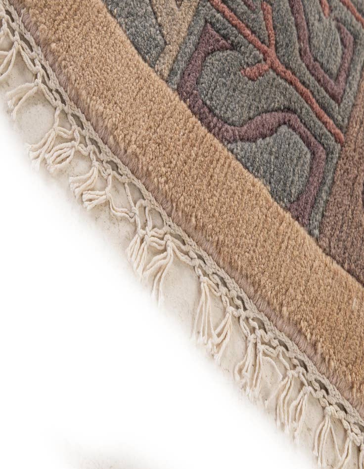 Detail image of 8' x 8' 2  Hand Knotted Tibet Wool Round Rug