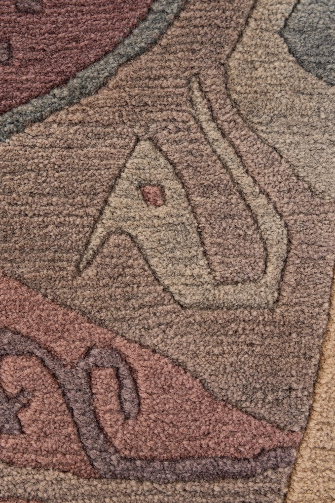 8' x 8' 2 Hand Knotted Tibet Wool Round Rug