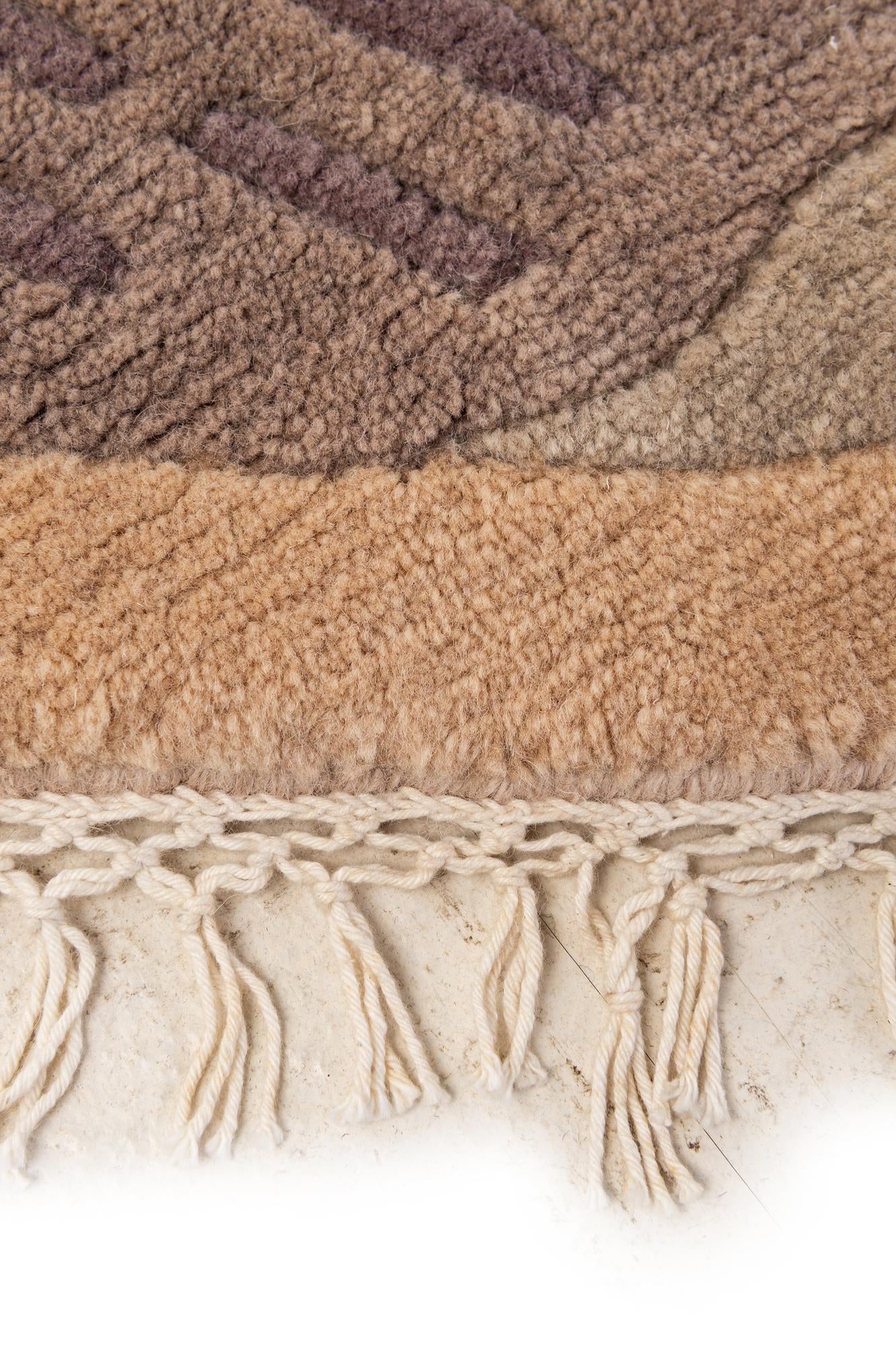 8' x 8' 2 Hand Knotted Tibet Wool Round Rug