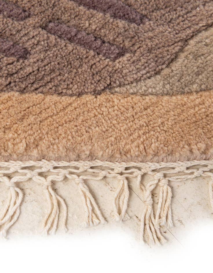 Detail image of 8' x 8' 2  Hand Knotted Tibet Wool Round Rug