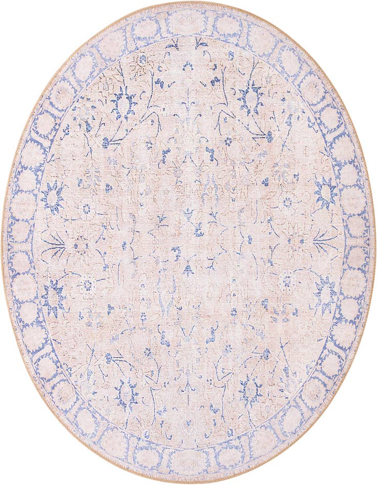 Detail image of 5' x 5' Washable Timeless Round Rug