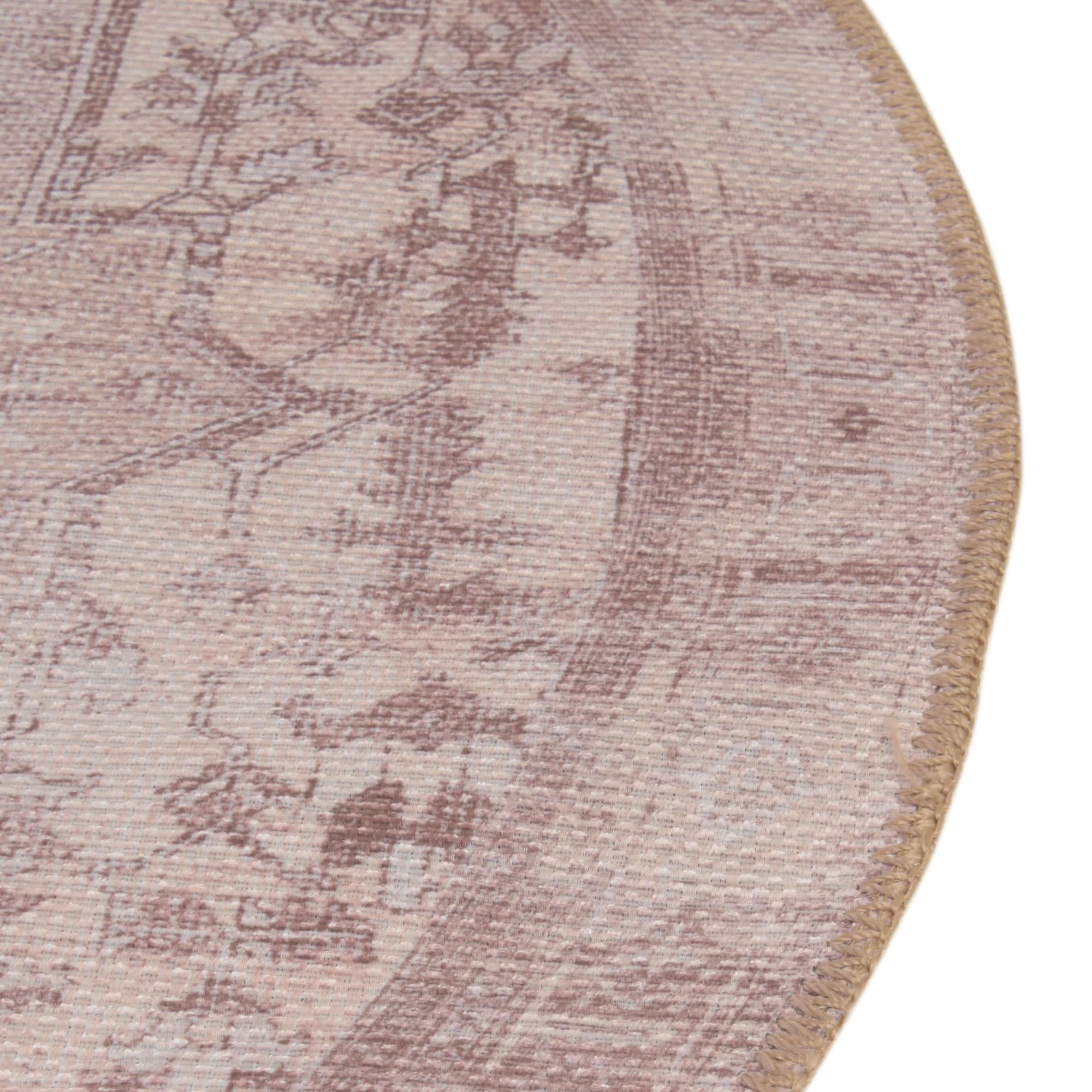3' 6 x 3' 6 Washable Timeless Round Rug