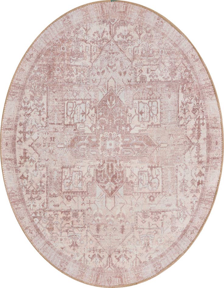 Detail image of 3' 6 x 3' 6 Washable Timeless Round Rug