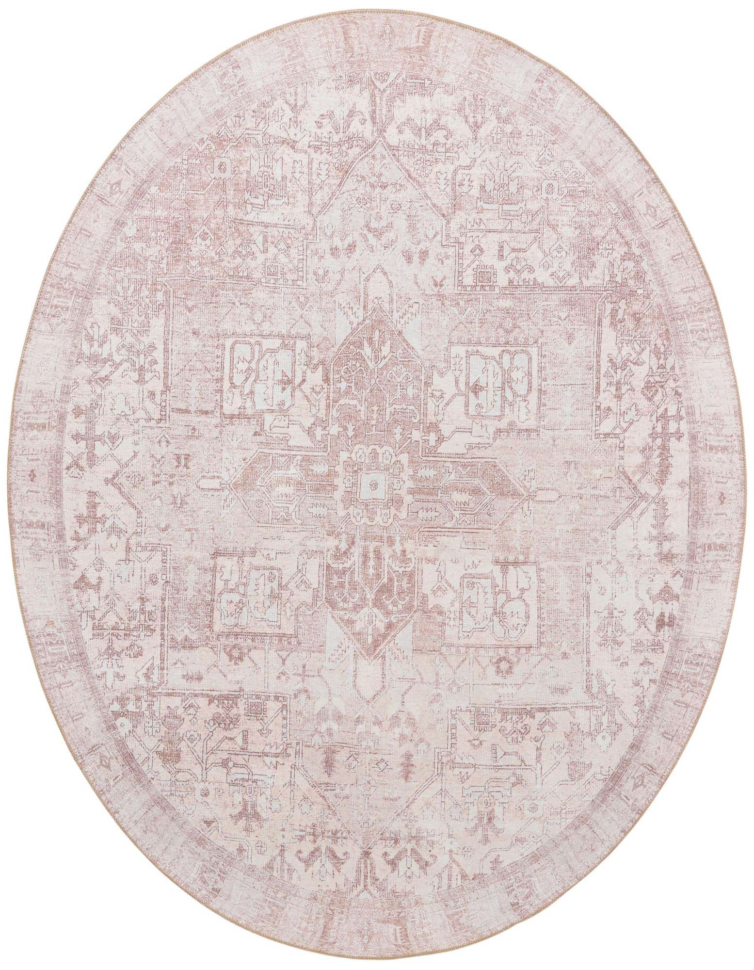 7' 6 x 7' 6 Washable Timeless Round Rug