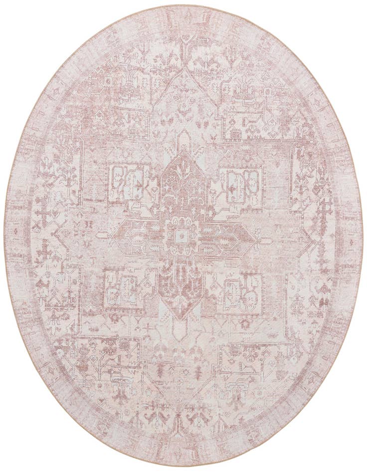 Detail image of 7' 6 x 7' 6 Washable Timeless Round Rug