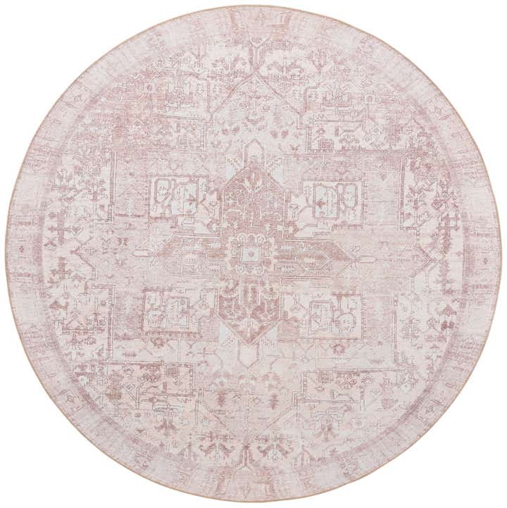 7' 6 x 7' 6 Washable Timeless Round Rug