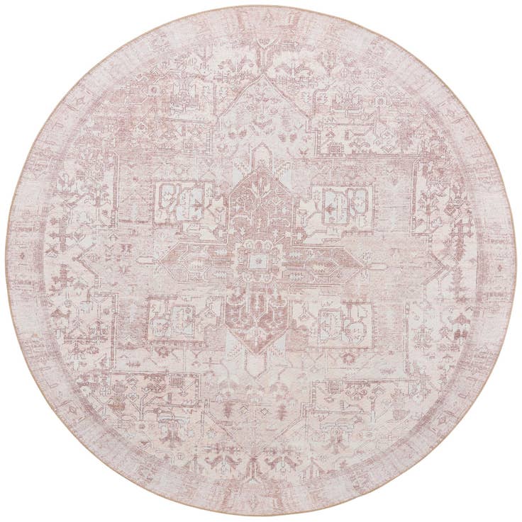 Detail image of 7' 6 x 7' 6 Washable Timeless Round Rug