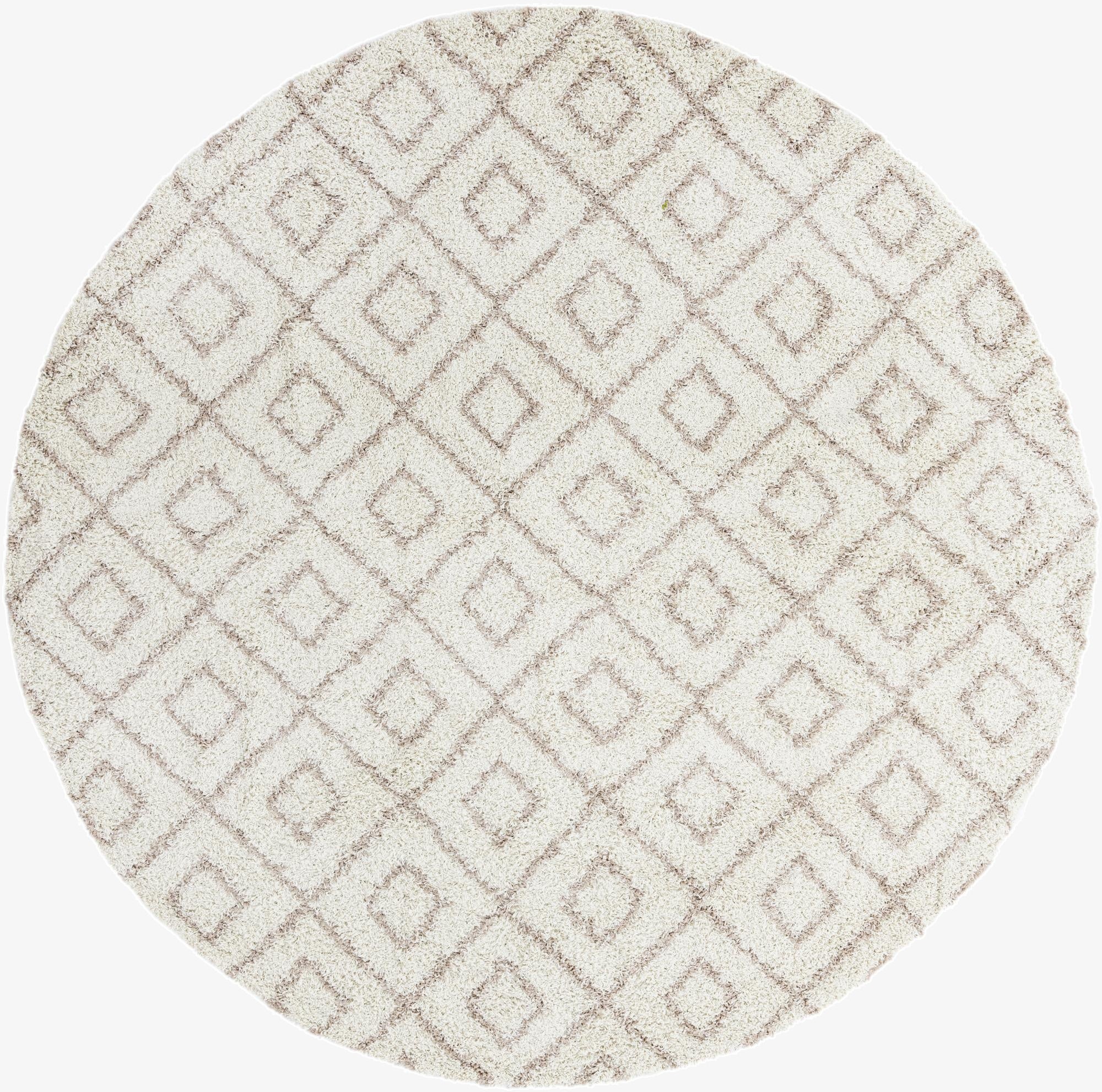 10' x 10' Trellis Shag Round Rug