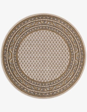 Beige Tribeca Round Rug