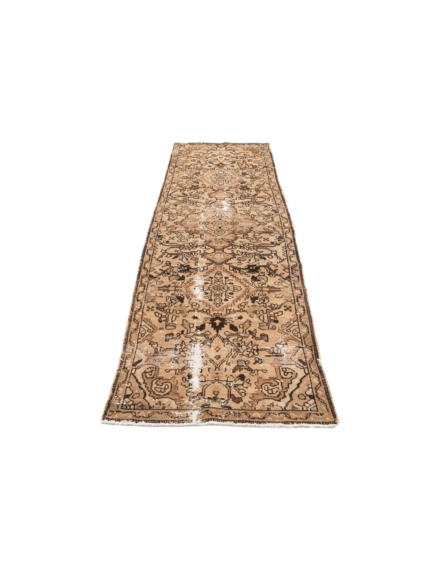 2' 7 x 8' 9 Hand Knotted Ultra Vintage Persian Wool Round Rug
