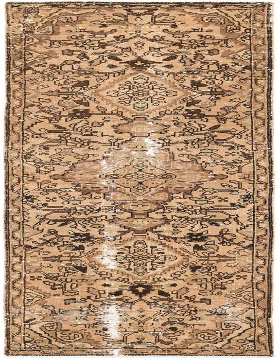 Primary image 2' 7 x 8' 9  Hand Knotted Ultra Vintage Persian Wool Round Rug