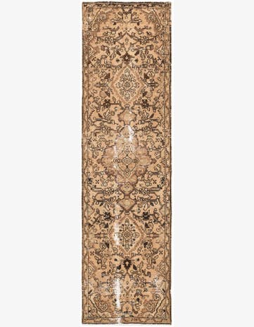 2' 7 x 8' 9 Hand Knotted Ultra Vintage Persian Wool Round Rug