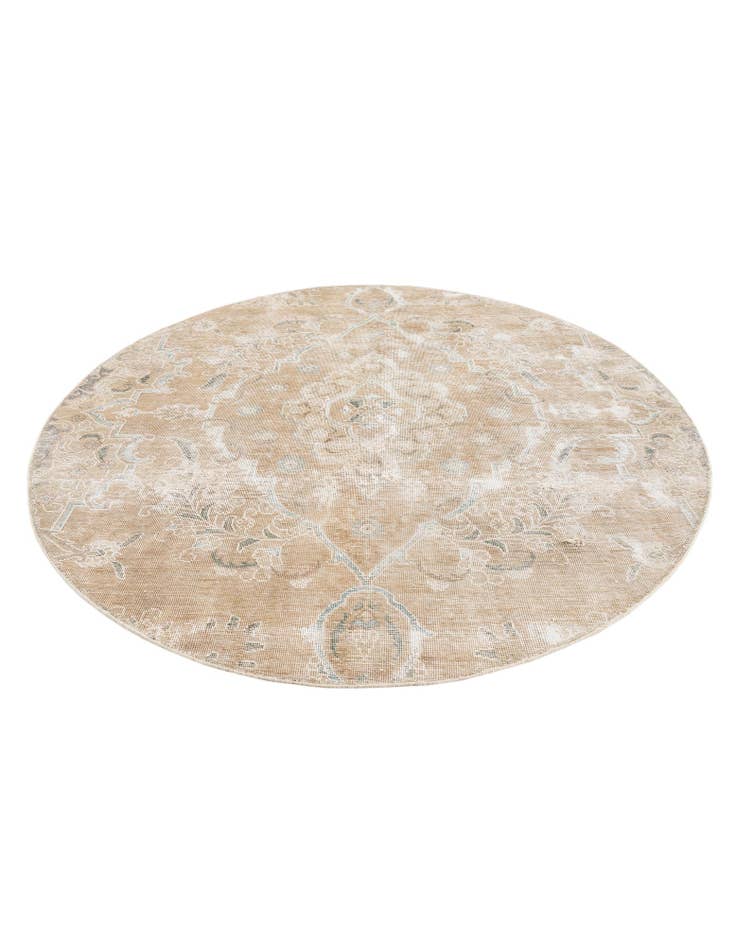 Detail image of 6' 1 x 6' 2 Hand Knotted Ultra Vintage Persian Wool Round Rug