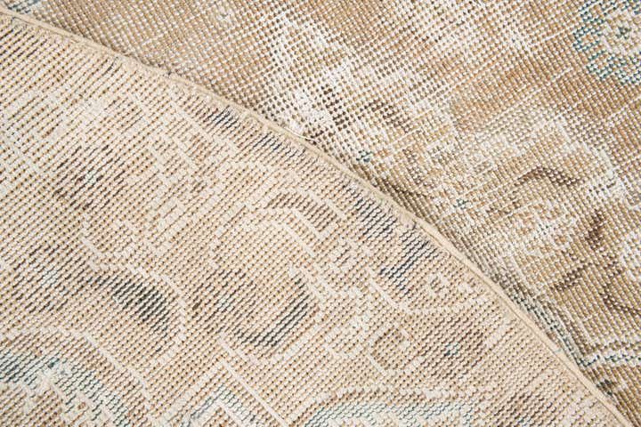 6' 1 x 6' 2 Hand Knotted Ultra Vintage Persian Wool Round Rug