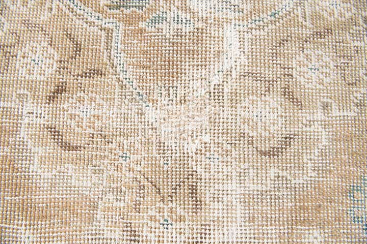 6' 1 x 6' 2 Hand Knotted Ultra Vintage Persian Wool Round Rug