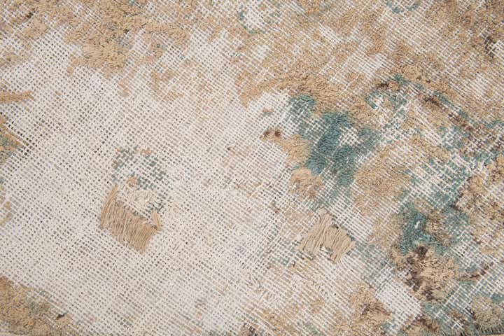 8' 4 x 8' 4 Hand Knotted Ultra Vintage Persian Wool Round Rug
