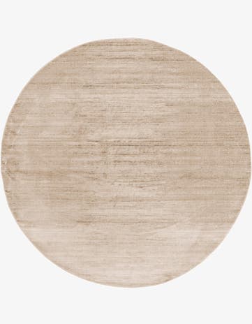 Jill Zarin Beige Uptown Madison Avenue Round Rug