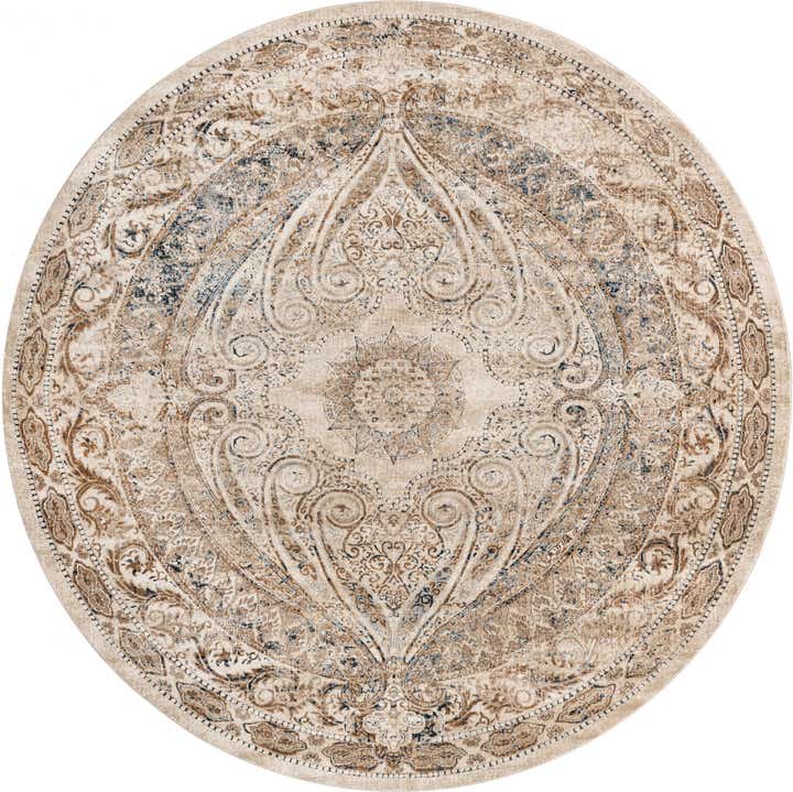 7' 10 x 7' 10 Villa Round Rug