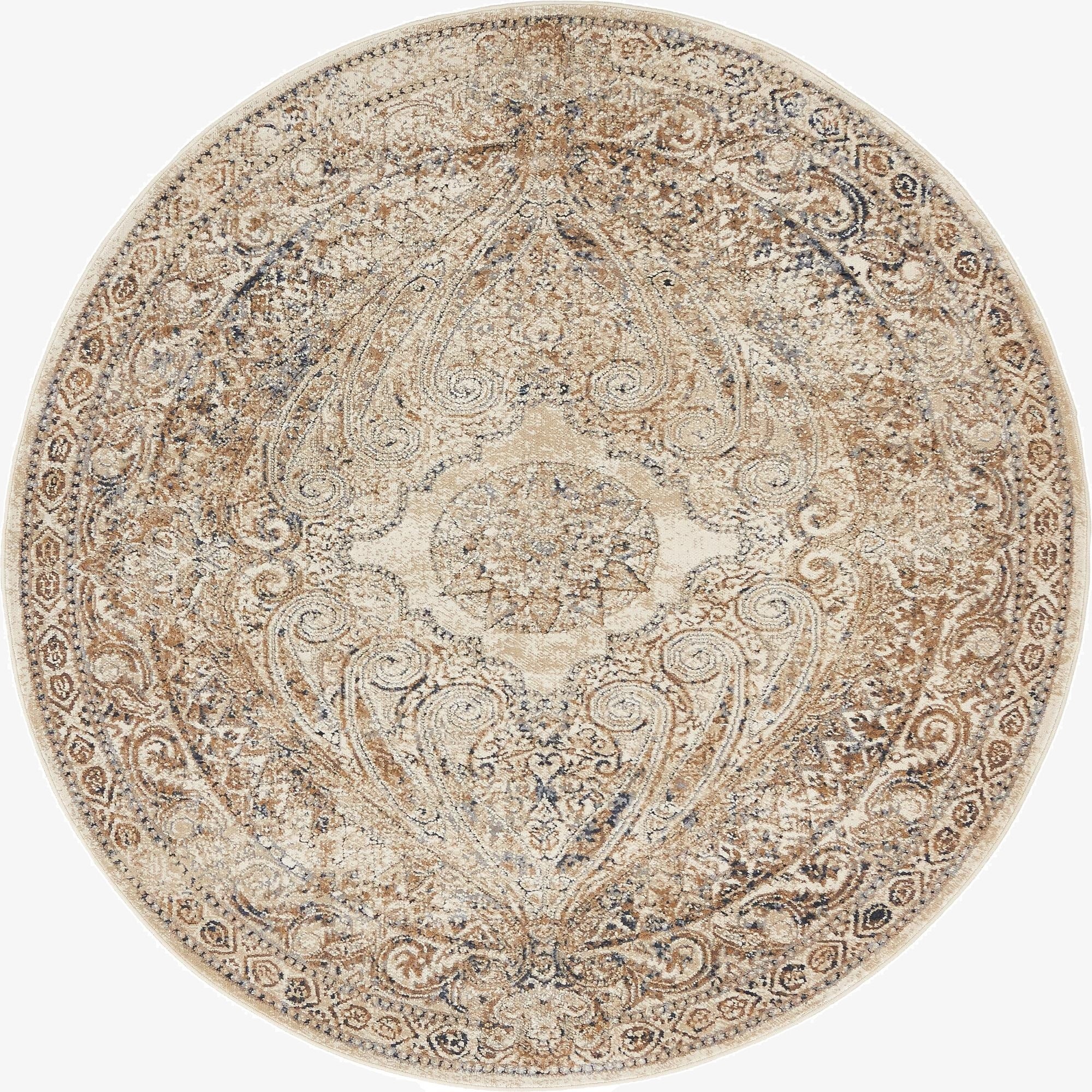 4' x 4' Villa Round Rug
