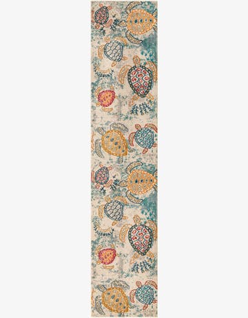 Beige Washable Amalfi Runner Rug