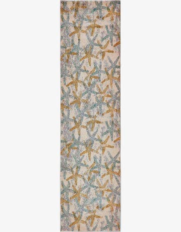 Beige Washable Amalfi Runner Rug