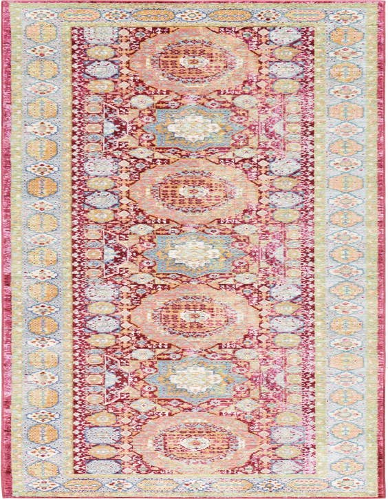 Detail image of 2' 7 x 9' 10 Aqua Runner Rug