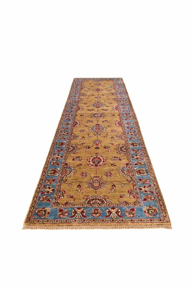 2' 8 x 10' 3 Hand Knotted Ariana Ziegler Runner Rug