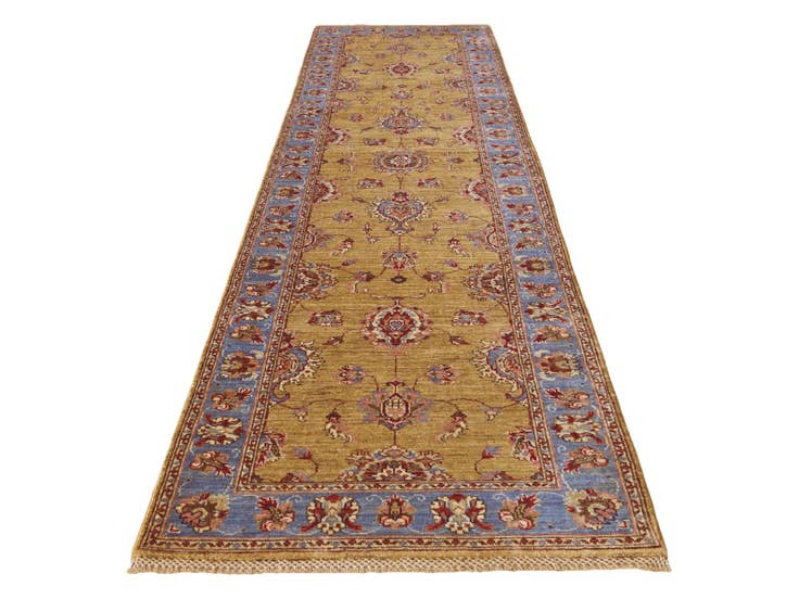 Detail image of 2' 8 x 10' 3 Hand Knotted Ariana Ziegler Runner Rug