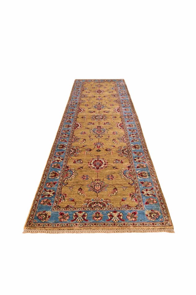 Detail image of 2' 8 x 10' 3 Hand Knotted Ariana Ziegler Runner Rug