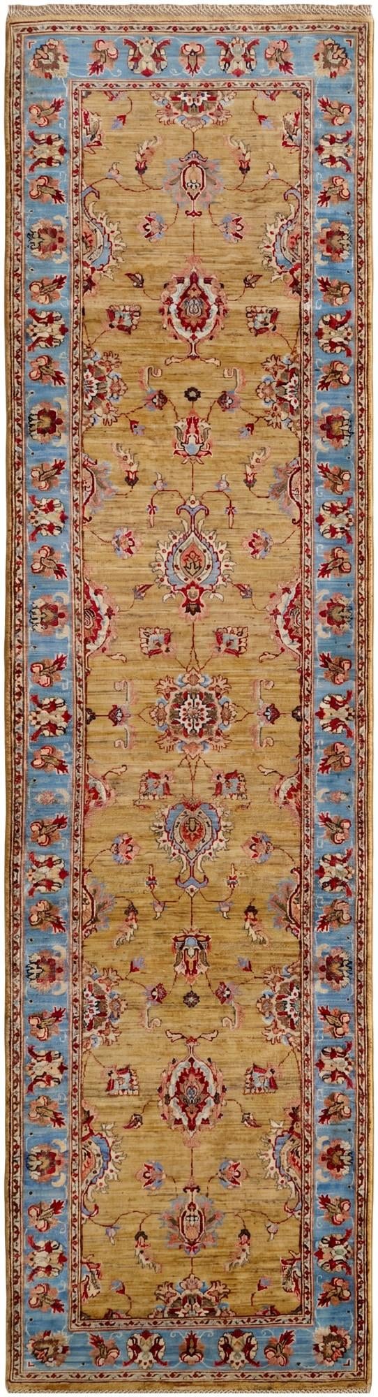 2' 8 x 10' 3 Hand Knotted Ariana Ziegler Runner Rug