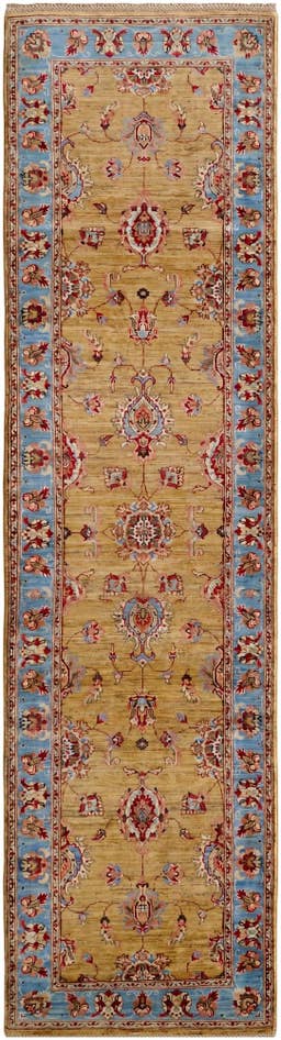 Detail image of 2' 8 x 10' 3 Hand Knotted Ariana Ziegler Runner Rug