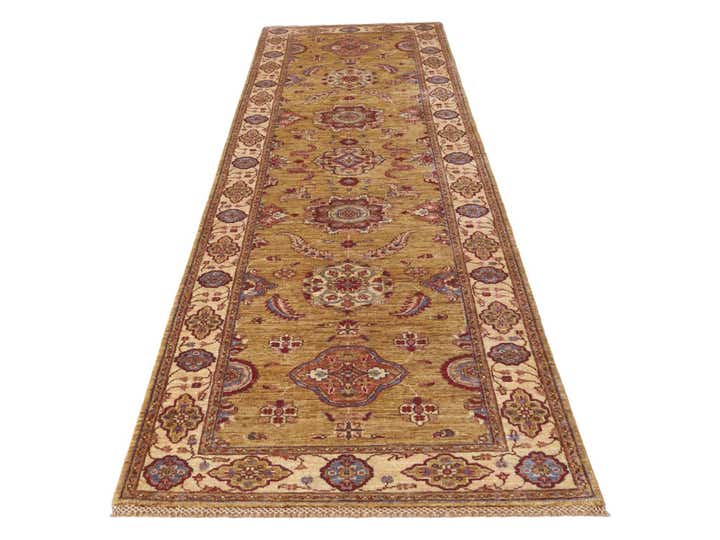 2' 11 x 10' 6 Hand Knotted Ariana Ziegler Runner Rug