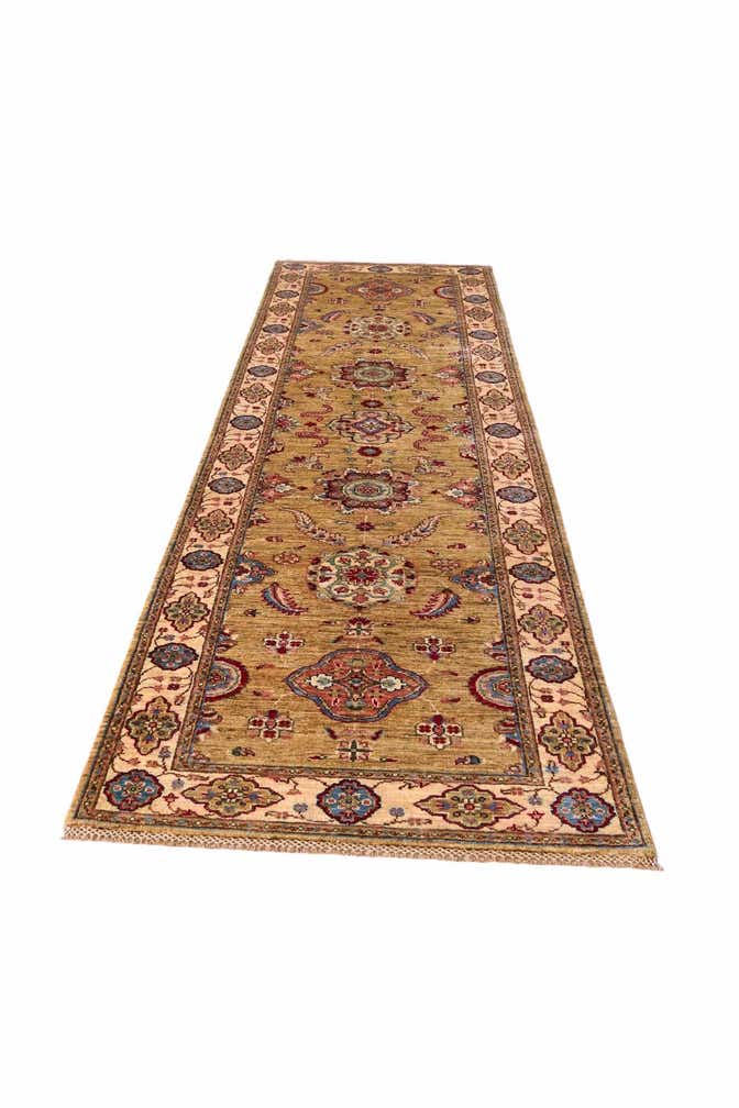 2' 11 x 10' 6 Hand Knotted Ariana Ziegler Runner Rug