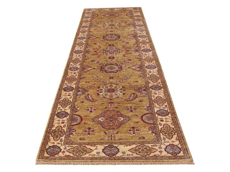 Detail image of 2' 11 x 10' 6 Hand Knotted Ariana Ziegler Runner Rug