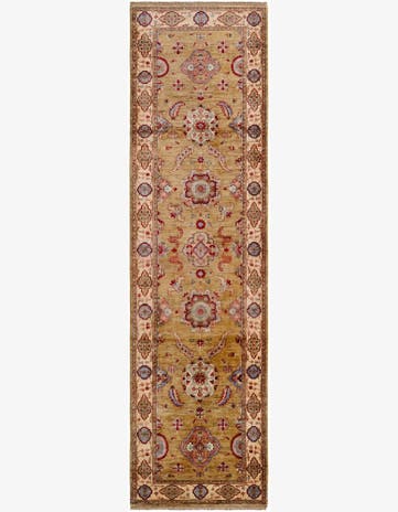 2' 11 x 10' 6 Hand Knotted Ariana Ziegler Runner Rug