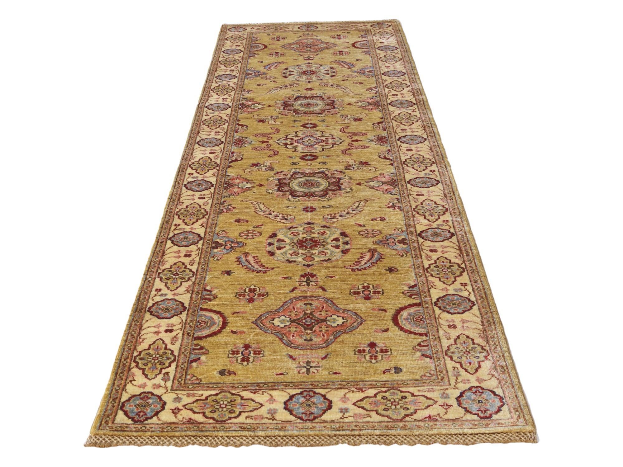 2' 11 x 9' 8 Hand Knotted Ariana Ziegler Runner Rug