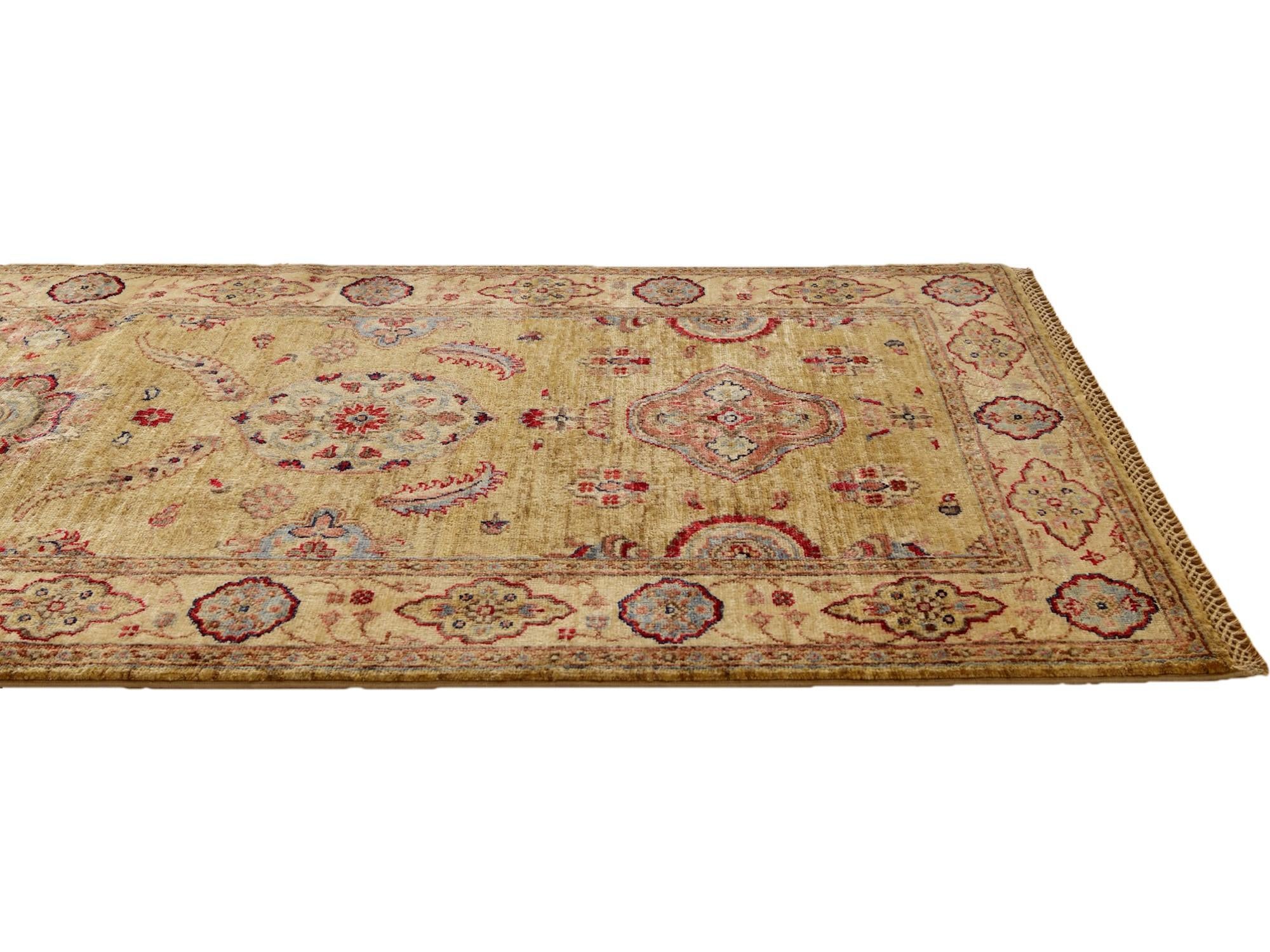 2' 11 x 9' 8 Hand Knotted Ariana Ziegler Runner Rug