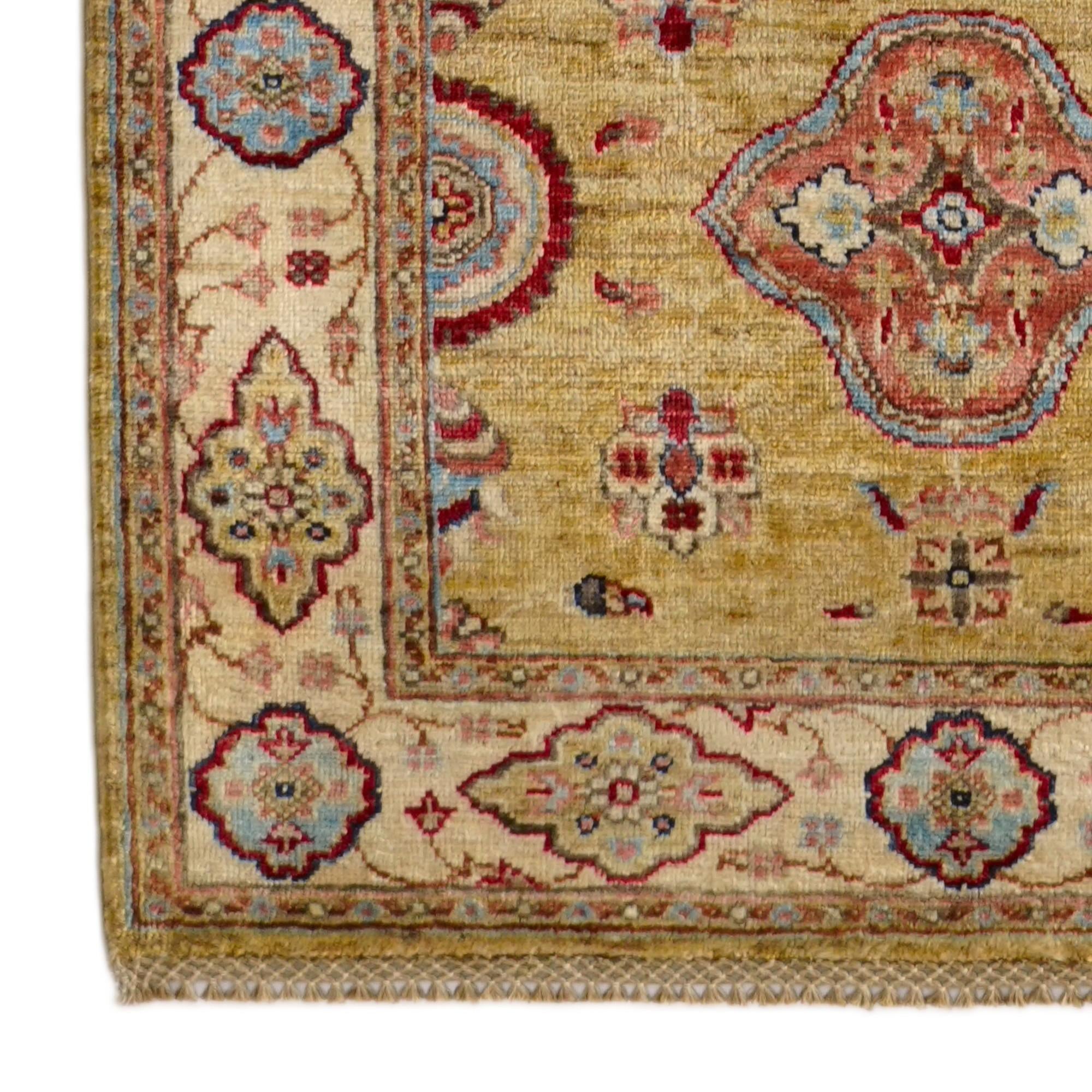 2' 11 x 9' 8 Hand Knotted Ariana Ziegler Runner Rug
