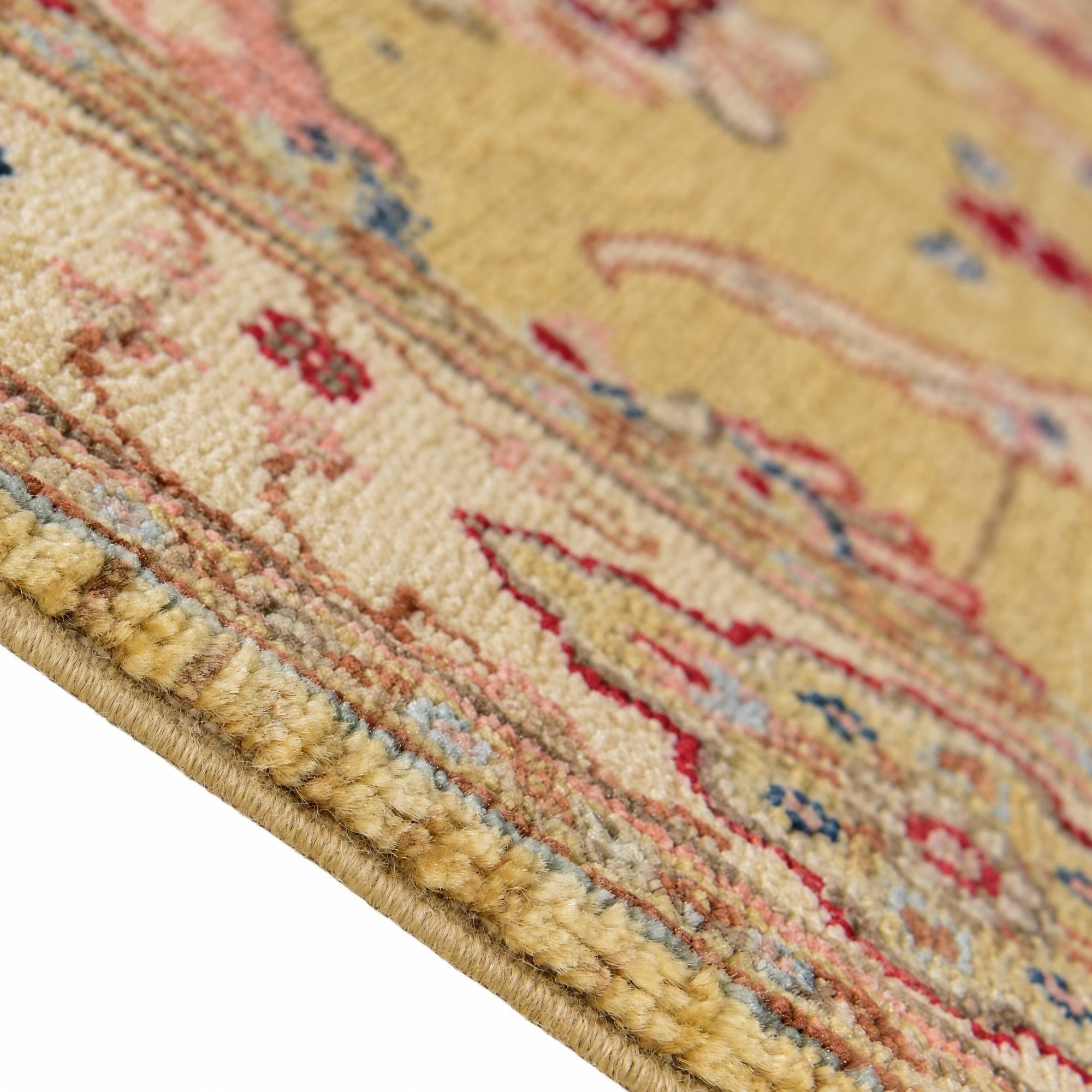90cm x 295cm Hand Knotted Ariana Ziegler Runner Rug