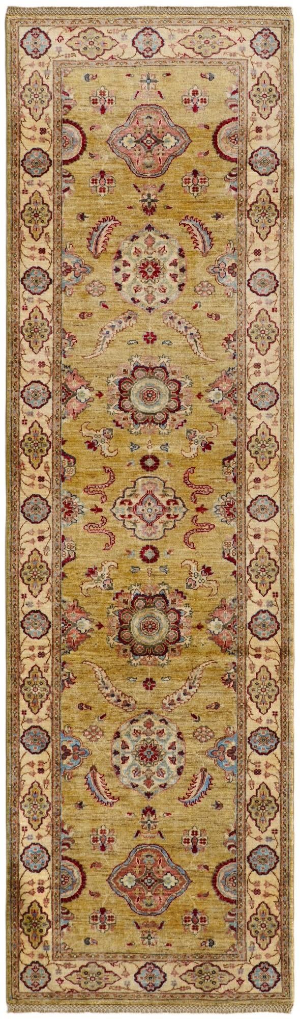 2' 9 x 9' 8 Hand Knotted Ariana Ziegler Runner Rug